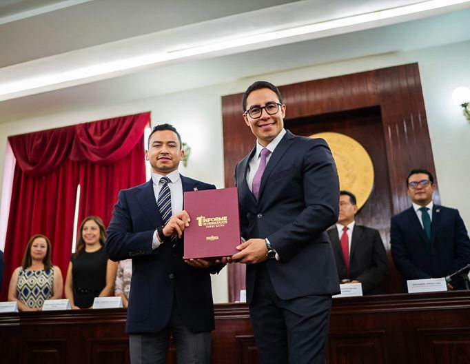 Jorge Reyes presentó su Primer Informe de Gobierno