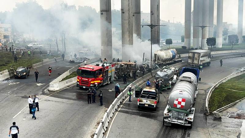 Explota pipa de gas en Iztapalapa