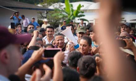 Sheinbaum y Menchaca supervisan atención a comunidades en Huehuetla