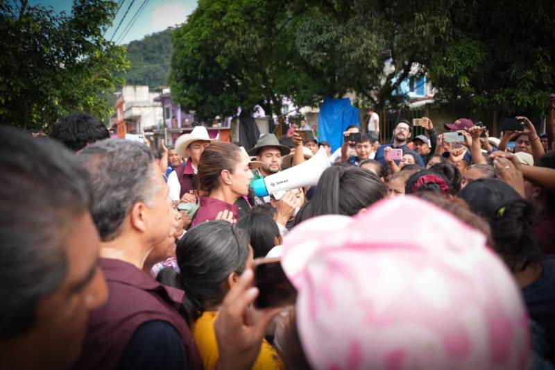 “No están solos”: Sheinbaum en Hidalgo