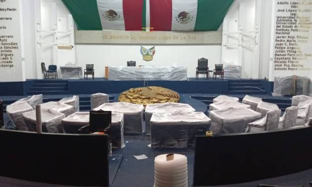 Inicia remodelación del Congreso; derrumbarán el Pleno