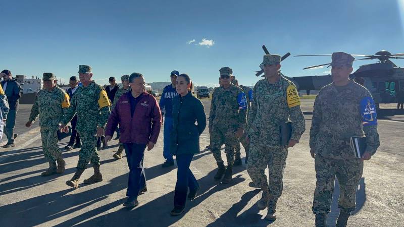 Claudia Sheinbaum supervisa ayuda a damnificados en Hidalgo