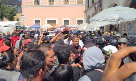 Sin lesionados ni detenidos tras enfrentamiento de comerciantes en Pachuca