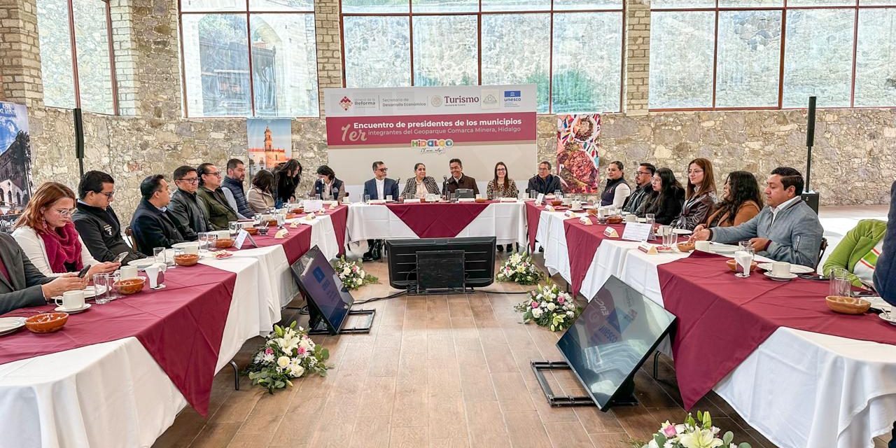 Se realizó el Primer Encuentro de Municipios del Geoparque Comarca Minera