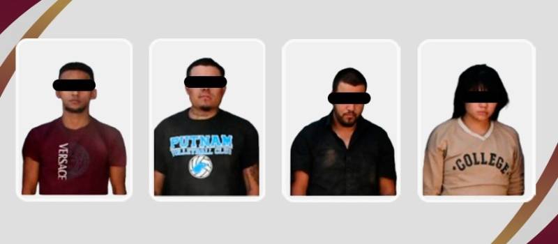 Aseguran a cuatro personas asociadas con robos en Zempoala