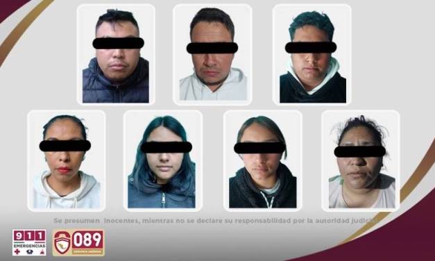 Detienen a 7 de ‘Los Aldos’, por narcomenudeo en Tulancingo