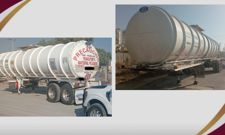 Remolque cisterna con reporte de robo es recuperado en Tizayuca