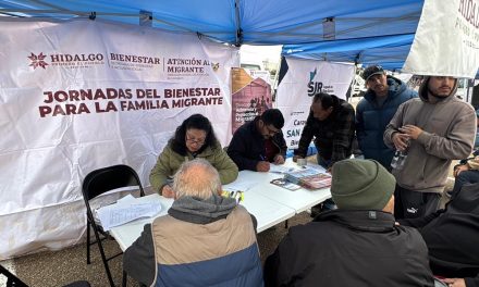 Acompañan a caravana migrante con destino a Hidalgo