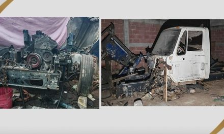 Aseguran predio en Tizayuca utilizado para desarmar tractocamiones