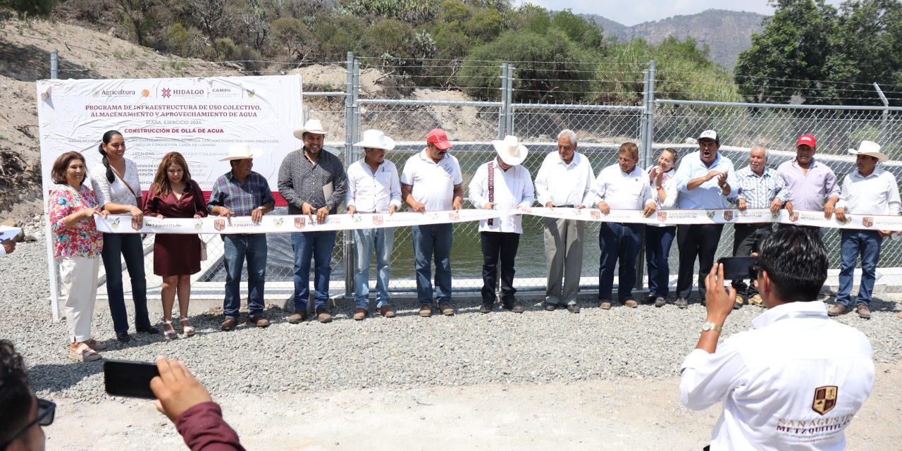 Asegura Hidalgo abasto de agua para el campo