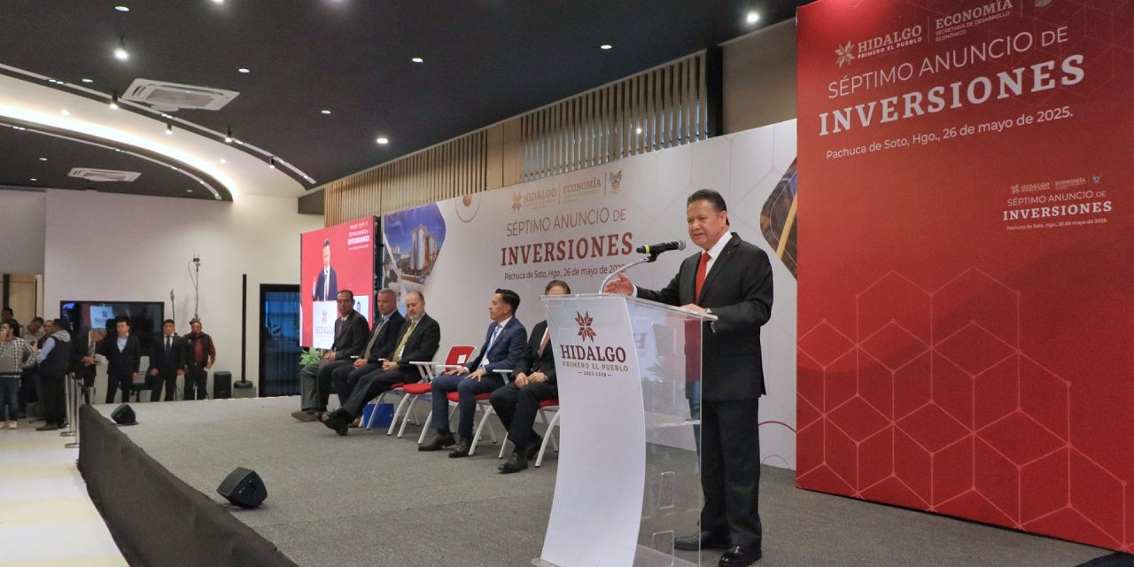 Suman 104 proyectos de inversión privada en Hidalgo