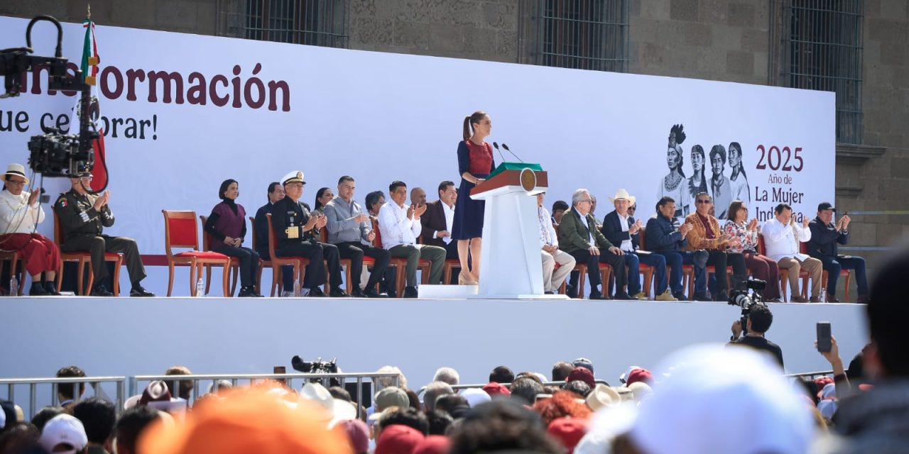Claudia Sheinbaum presenta balance de la 4T en el Zócalo capitalino
