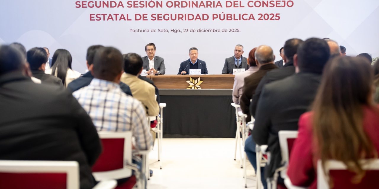 Julio Menchaca destaca coordinación para fortalecer instituciones de seguridad