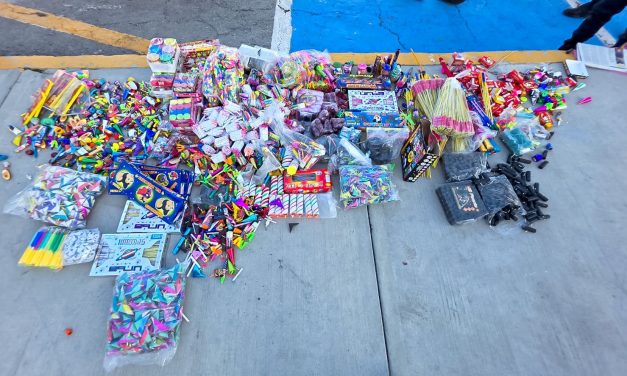 En Pachuca han asegurado más de 100 kg de pirotecnia