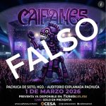 Alertan sobre concierto falso de Caifanes en Pachuca