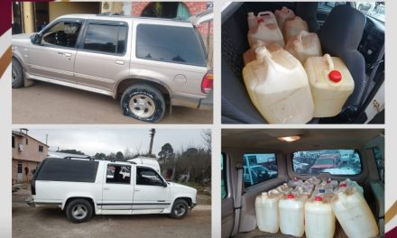 Aseguran a seis presuntos huachicoleros en Acaxochitlán