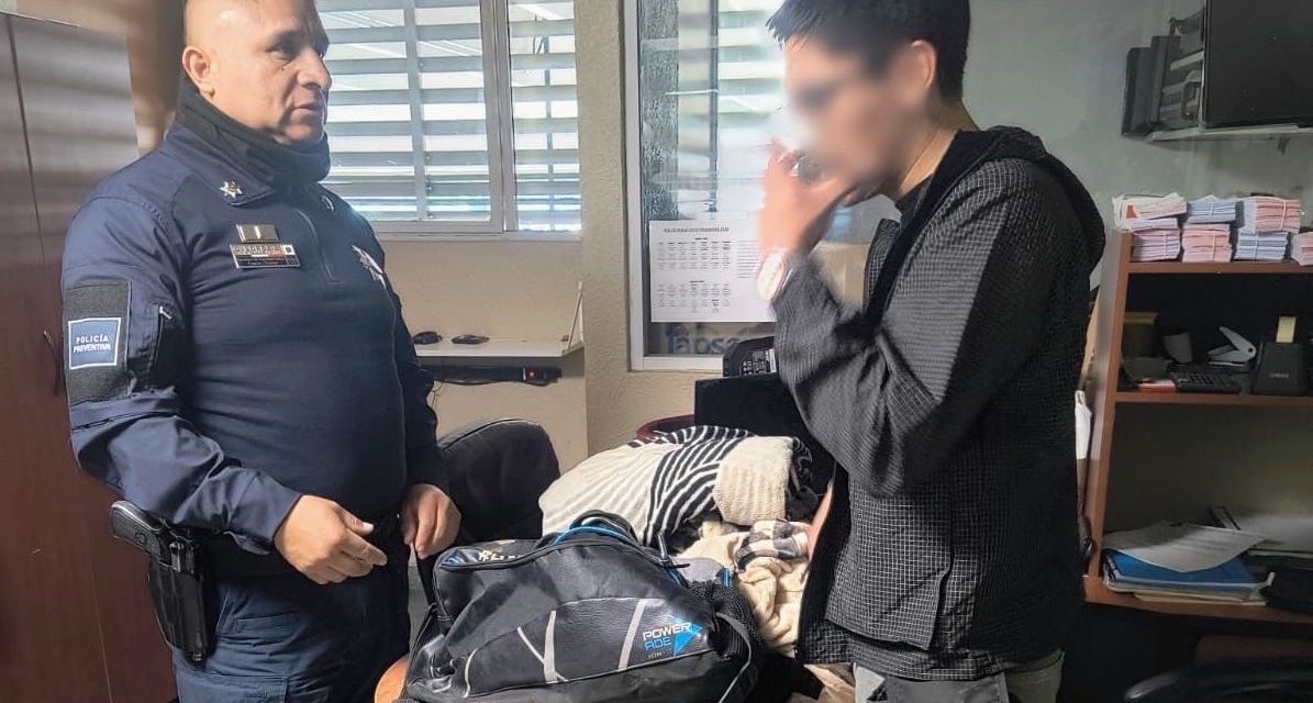 Detienen a hombre con droga en la Central de Autobuses