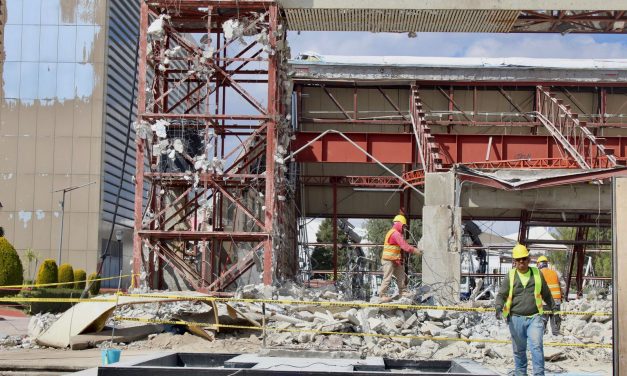 Demolición del Salón de Plenos avanza al 60 %