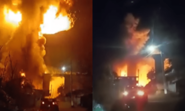 Muere chofer de pipa tras explosión en la autopista México-Tuxpan