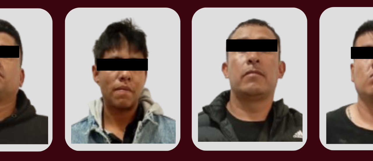 Capturan a cuatro sujetos por agresión a mano armada en Tizayuca