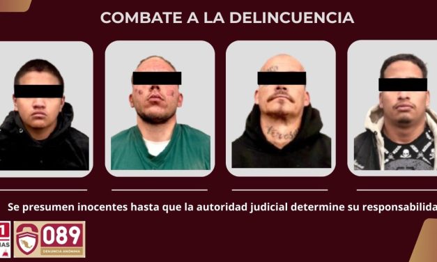 Caen 4 hombres relacionados con quema de vehículos en Tula