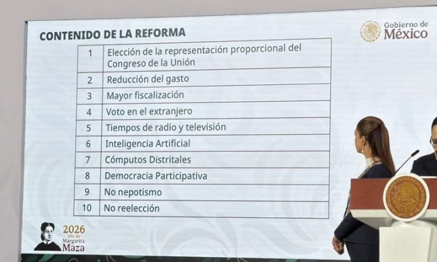 Sheinbaum vuela pluris y reduce gasto electoral en reforma