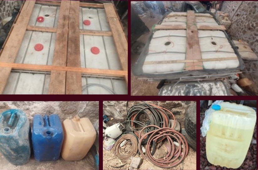 Desmantelan punto de huachicol en Alfajayucan; hay 1 detenido