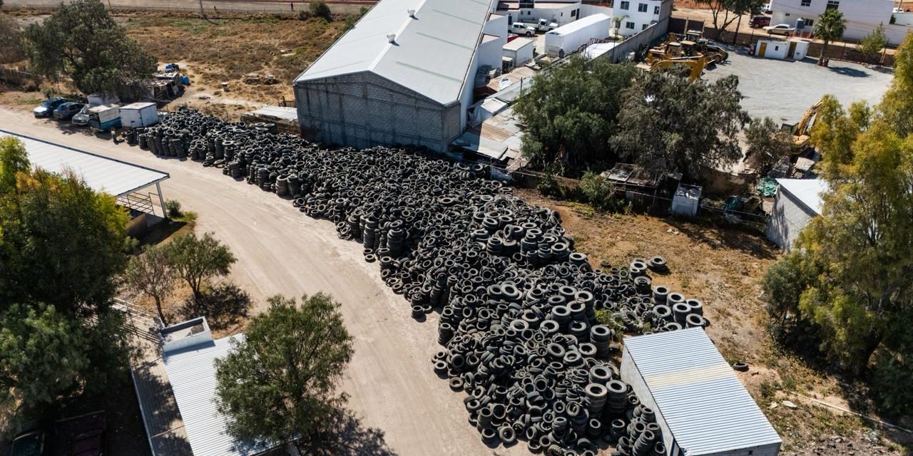 En Pachuca recolectan más de 10 mil llantas para reciclaje