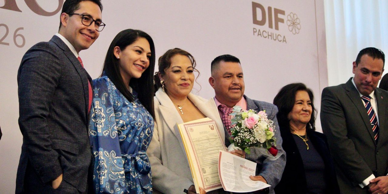 Se dieron el “sí acepto” 187 parejas en Pachuca