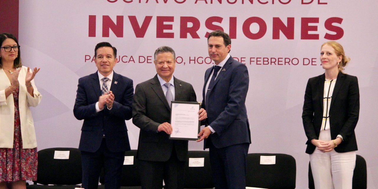 Llegarán a Hidalgo 8 mil mdp en inversiones