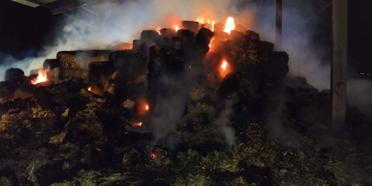 Incendio consume más de 2 mil pacas en la Central de Abastos de Actopan