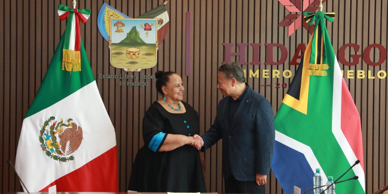 Hidalgo fortalece relación con Sudáfrica rumbo al Mundial 2026