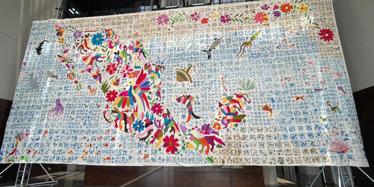 Tenango monumental se exhibirá en el Zócalo de la CDMX