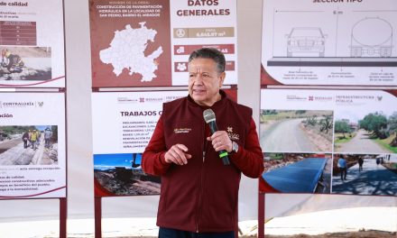 Supervisa Menchaca 21 obras en Acaxochitlán 