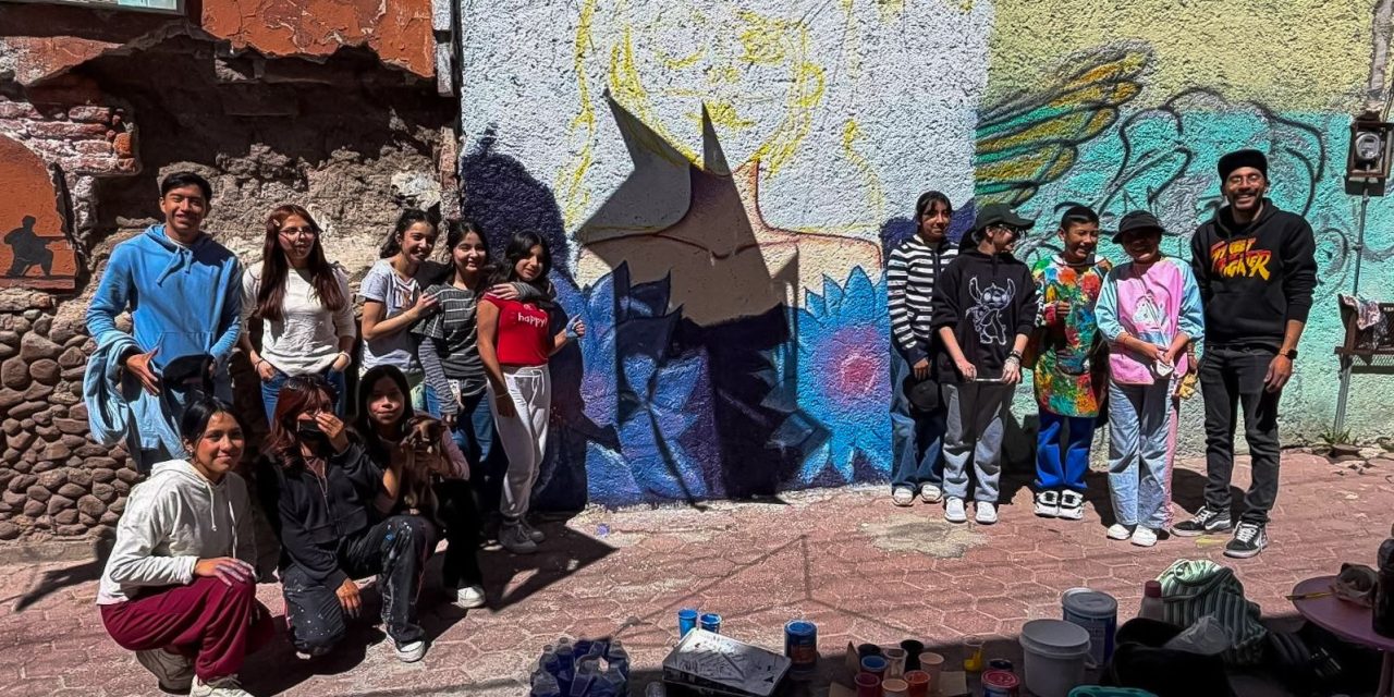 Alistan mural conmemorativo al 8M realizado por niñas y niños