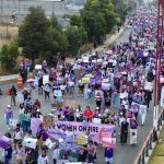 Más de 5 mil mujeres salieron a marchar en Pachuca