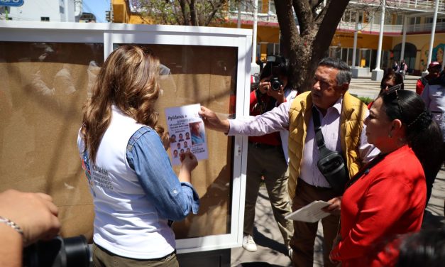 Instalan tablero de fichas de búsqueda de personas en Tulancingo