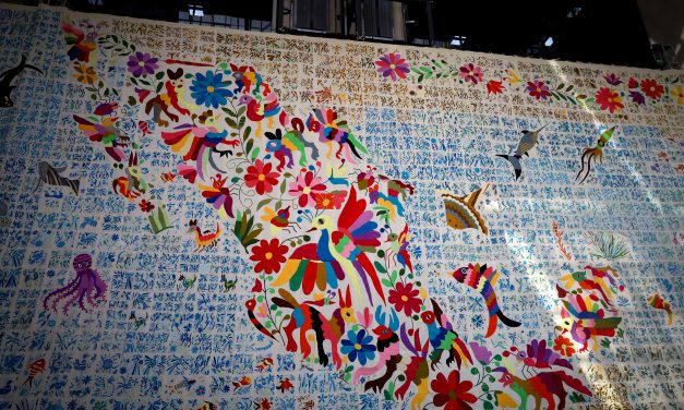 Tenango monumental se exhibe en el Zócalo de la CDMX