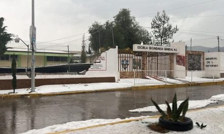 Por lluvias cae barda en escuela de Mineral de la Reforma; “no hay riesgo”: SEPH
