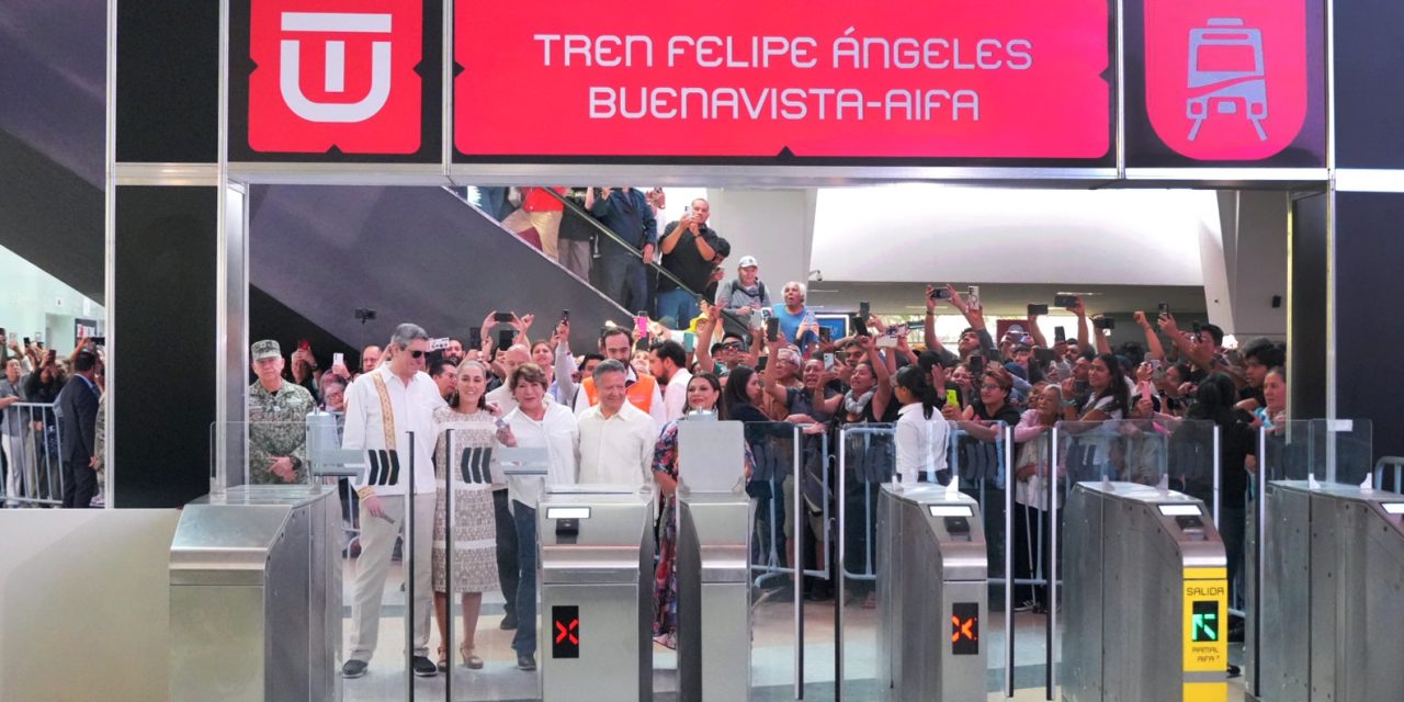 Avanza tren México-Pachuca; inauguran tramo Buenavista-AIFA