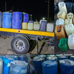 Aseguran más de 2 mil litros de huachicol en Tepeapulco 