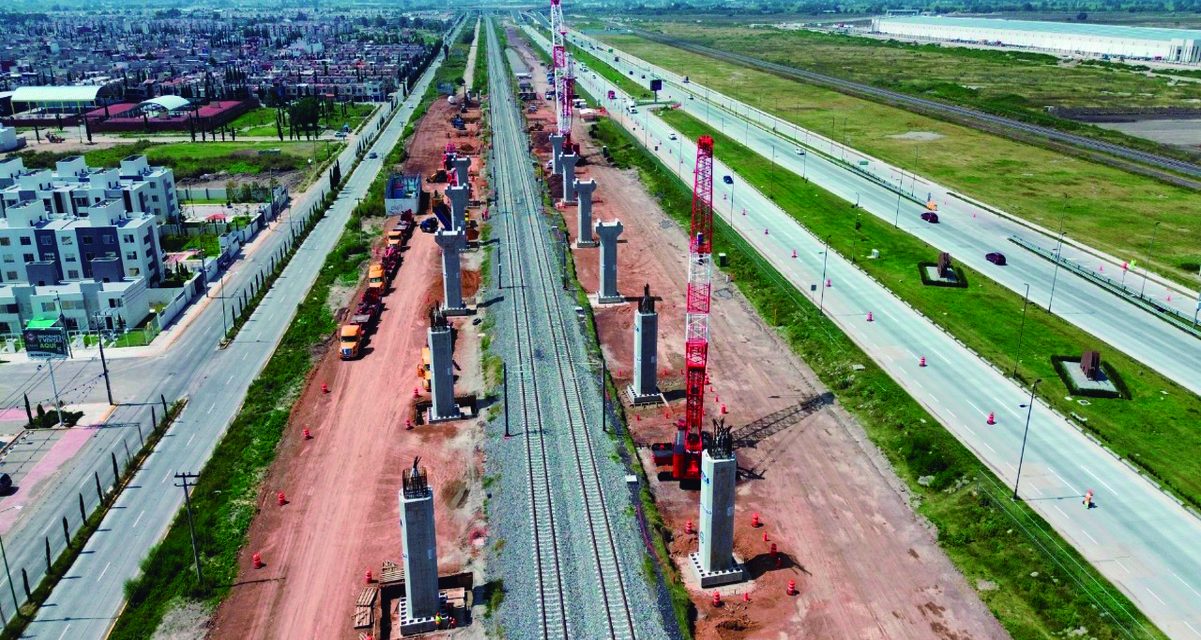 Obras del tren AIFA-Pachuca avanzan 34 %