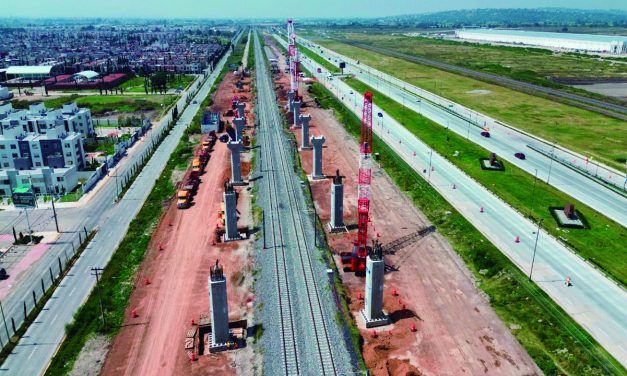 Obras del tren AIFA-Pachuca avanzan 34 %