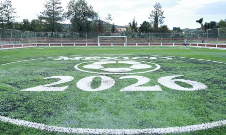 Inauguran cancha de futbol del programa Mundial Social México