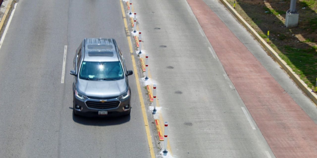 Multas de hasta 3 mil pesos por invadir carril confinado