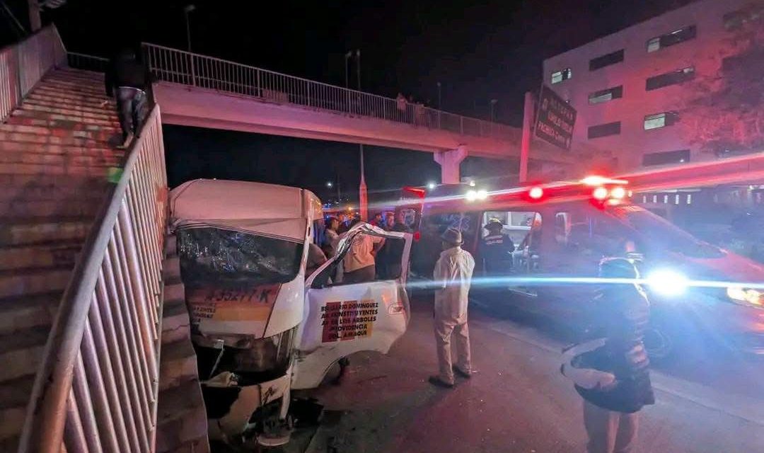 En un solo día, 15 personas lesionadas por accidentes de combis en Pachuca