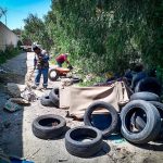 Retiran llantas abandonadas en Pachuca