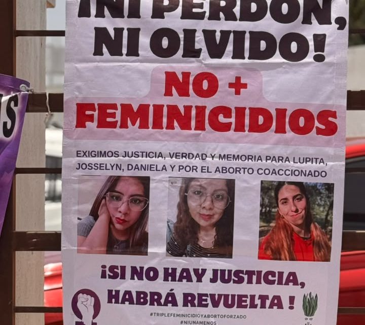 Convocan a movilización por dos años de triple feminicidio de Santiago Tulantepec