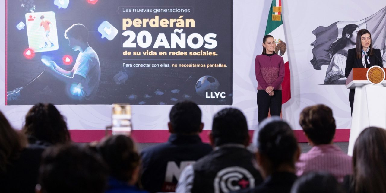 Sheinbaum advierte por exceso de redes sociales en infancias