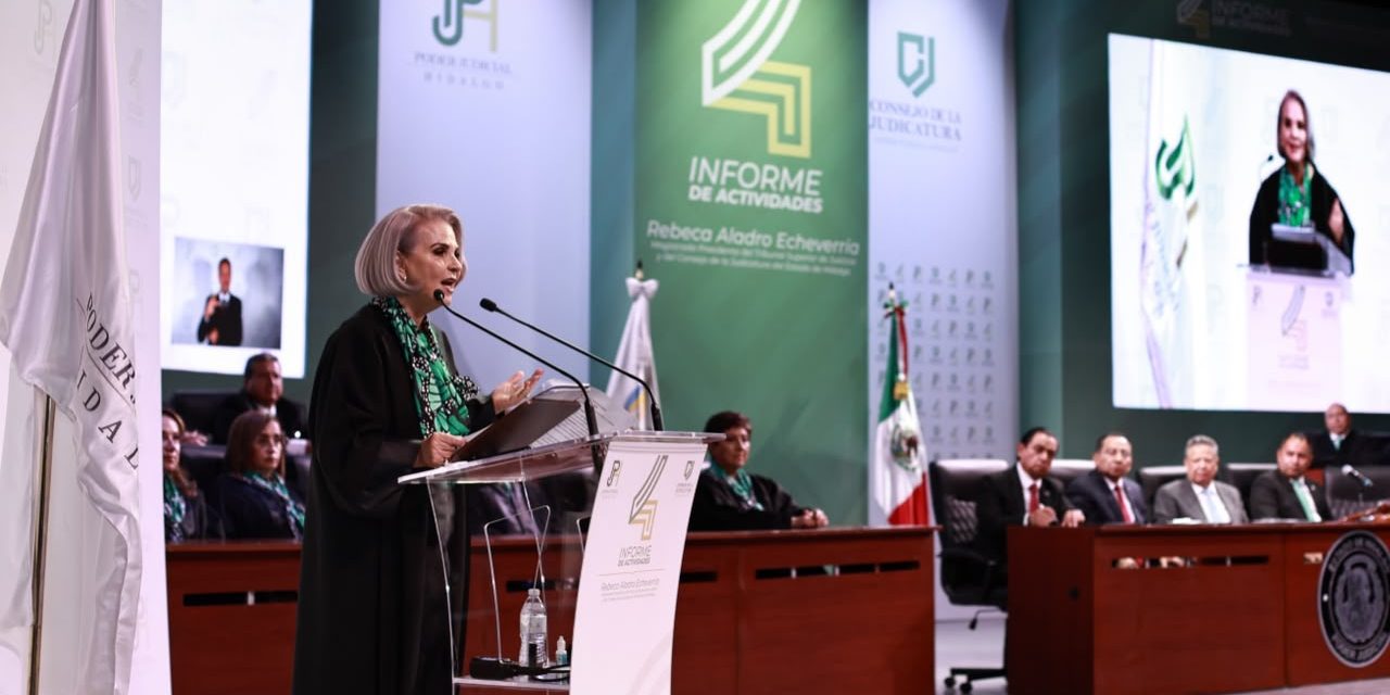Aladro rinde último informe en el Poder Judicial